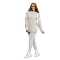 Conjunto De Tricot Feminino Inverno Modal Calça E Blusa