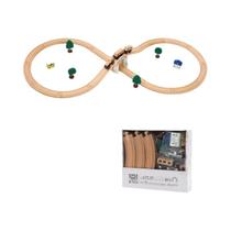 Conjunto De Trilhos De Madeira Para Crianças, Expansão DIY, Blocos De Construção, Acessórios