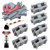 Conjunto de trilhos de trem BananMelonBM Classic Railway 37 peças