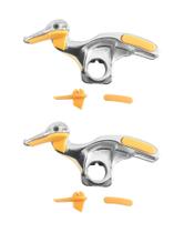 Conjunto de trocadores de pneus QWORK Duck Head 30mm em aço fundido Conjunto de trocadores de pneus QWORK Duck Head 30mm em aço fundido