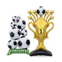 Conjunto de troféus de futebol e balões empilháveis, 2 unidades Conjunto de troféus de futebol e balões empilháveis, 2 unidades