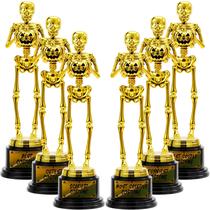 Conjunto de troféus de Halloween JOYIN 27x8 cm Gold Skeleton 6 unidades Conjunto de troféus de Halloween JOYIN 27x8 cm Gold Skeleton 6 unidades