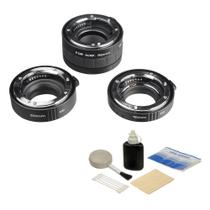 Conjunto de Tubos de Extensão Kenko DG (12, 20 e 36mm) para Câmeras Nikon Conjunto de Tubos de Extensão Kenko DG (12, 20 e 36mm) para Câmeras Nikon