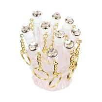 Conjunto De Tubos De Máscara De Cílios Em Formato De Borboleta Com Chaveiro, 10 Peças, Escovas