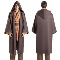 Conjunto de túnicas masculinas, roupão de Halloween, cosplay, adulto, marrom, XXL