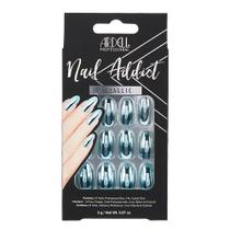 Conjunto de unhas artificiais Ardell Nail Addict, azul metál