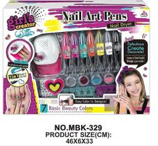 Conjunto de unhas de simulação DIY infantil para meninas