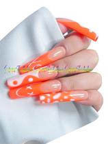 Conjunto de unhas postiças StarEidolon Caixão branco pintado à mão