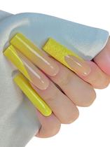 Conjunto de unhas postiças StarEidolon Caixão branco pintado à mão