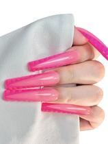 Conjunto de unhas postiças StarEidolon Caixão branco pintado à mão