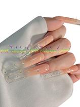 Conjunto de unhas postiças StarEidolon Caixão branco pintado à mão