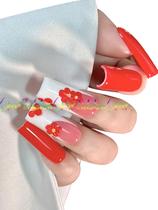 Conjunto de unhas postiças StarEidolon Caixão branco pintado à mão