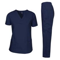 Conjunto de Uniforme Médico Dagacci Azul Marinho Tamanho G Conjunto de Uniforme Médico Dagacci Azul Marinho Tamanho G