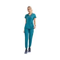 Conjunto De Uniforme Médico Para Mulheres, Scrubs De Enfermeira, Roupas De Trabalho Para Hospital,
