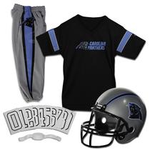 Conjunto de uniformes de futebol Franklin Sports Carolina Panthers Kids