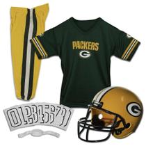 Conjunto de uniformes de futebol Franklin Sports Green Bay Packers Kids