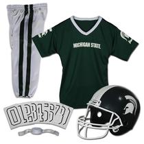 Conjunto de uniformes de futebol Franklin Sports Michigan State Youth