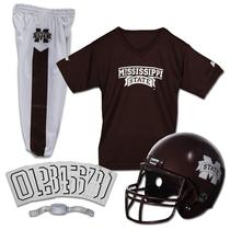 Conjunto de uniformes de futebol Franklin Sports NCAA Mississippi State