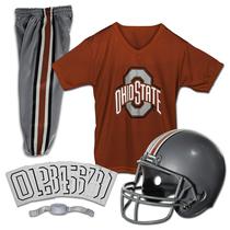 Conjunto de uniformes de futebol Franklin Sports NCAA Ohio State Buckeyes Kids