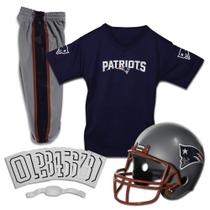 Conjunto de uniformes de futebol Franklin Sports New England Patriots Kids