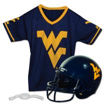Conjunto de uniformes de futebol Franklin Sports West Virginia Mountaineers Kids - NCAA Youth M
