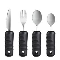 Conjunto de utensílios adaptáveis YPCBYNBS Easy Grip para idosos de 4 peças Conjunto de utensílios adaptáveis YPCBYNBS Easy Grip para idosos de 4 peças