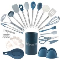 Conjunto de utensílios COOK WITH COLOR Silicone 38 peças para utensílios de cozinha