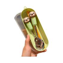 Conjunto De Utensílios De Aço Inoxidável Zootopia Judy Nick, Colher, Garfo E Hashi Fofos Para