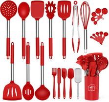 Conjunto de utensílios de cozinha AILUKI Silicone, 26 unidades, resistente ao calor