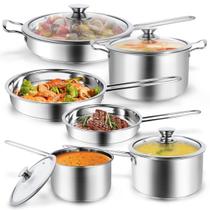 Conjunto de utensílios de cozinha Aufranc em aço inoxidável de 10 peças
