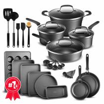Conjunto de utensílios de cozinha Bakken Swiss de 23 peças de alumínio para indução