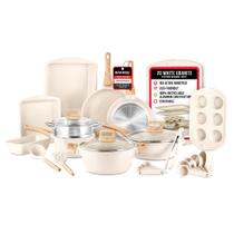 Conjunto de utensílios de cozinha Bakken-Swiss Granite Antiaderente de 20 peças