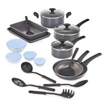 Conjunto de utensílios de cozinha BELLA, utensílios de cozinha antiaderentes de alumínio, 21 peças, preto