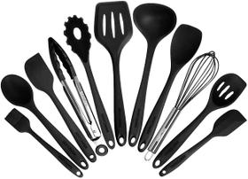 Conjunto de utensílios de cozinha BESTZMWK de silicone colorido de 11 peças
