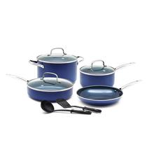 Conjunto de utensílios de cozinha Blue Diamond de 9 peças de cerâmica com infusão de diamante