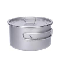 Conjunto de utensílios de cozinha Boundless Voyage Titanium Pot 1,2 L para acampar