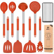 Conjunto de utensílios de cozinha Bundlepro Silicone, 8 unidades, resistente ao calor Conjunto de utensílios de cozinha Bundlepro Silicone, 8 unidades, resistente ao calor