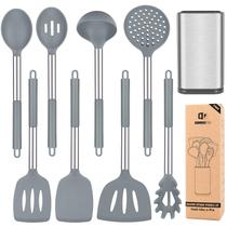 Conjunto de utensílios de cozinha Bundlepro Silicone, 8 unidades, resistente ao calor Conjunto de utensílios de cozinha Bundlepro Silicone, 8 unidades, resistente ao calor
