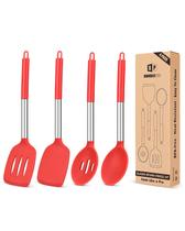 Conjunto de utensílios de cozinha Bundlepro Silicone Non Stick 4 peças