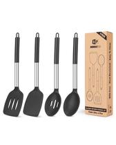 Conjunto de utensílios de cozinha Bundlepro Silicone Non Stick 4 peças Conjunto de utensílios de cozinha Bundlepro Silicone Non Stick 4 peças
