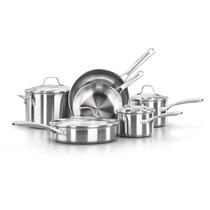 Conjunto de utensílios de cozinha Calphalon Classic em aço inoxidável de 10 peças