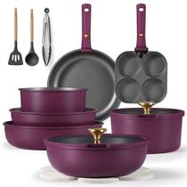 Conjunto de Utensílios de Cozinha CAROTE (19 peças) - Antiaderentes com Alça Removível
