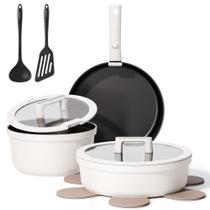 Conjunto de utensílios de cozinha CAROTE, 22 unidades antiaderentes com alça removível Conjunto de utensílios de cozinha CAROTE, 22 unidades antiaderentes com alça removível