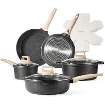 Conjunto de utensílios de cozinha CAROTE, antiaderente, 12 unidades de granito de indução