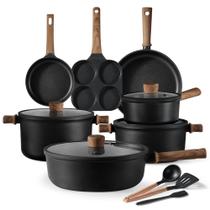 Conjunto de Utensílios de Cozinha CAROTE Antiaderente 14 Peças - Titânio e Indução Conjunto de Utensílios de Cozinha CAROTE Antiaderente 14 Peças - Titânio e Indução