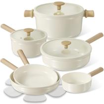 Conjunto de Utensílios de Cozinha CAROTE Ceramic 14 Peças - Antiaderente e Não Tóxico