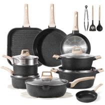 Conjunto de utensílios de cozinha CAROTE Granite Indution Antiaderente 22 unidades