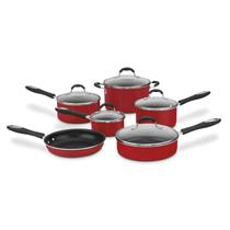 Conjunto de Utensílios de Cozinha Cuisinart Advantage Antiaderente - 11 Peças (Vermelho)