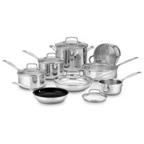 Conjunto de utensílios de cozinha Cuisinart Chef's Classic em aço inoxidável de 14 peças Conjunto de utensílios de cozinha Cuisinart Chef's Classic em aço inoxidável de 14 peças