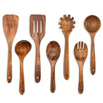 Conjunto de utensílios de cozinha de madeira BOKALAKA Teak Wood 7 unidades
